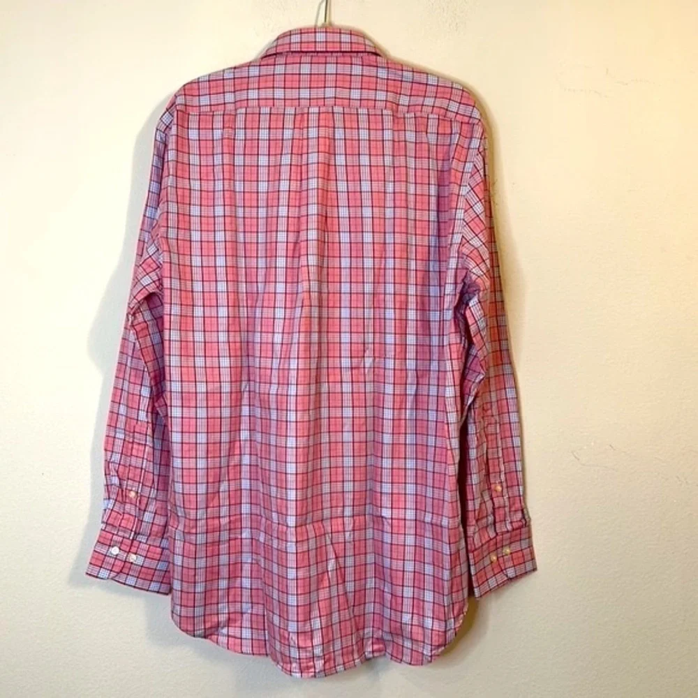 Peter millar mens long sleeve button down shirt size L 100% cotton